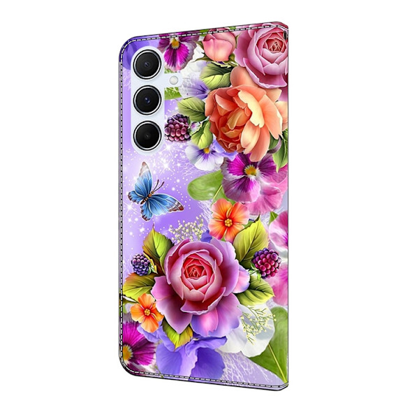 Galaxy A17/A26 Plånboksfodral Konstläder Pattern Printing Flerfärgad