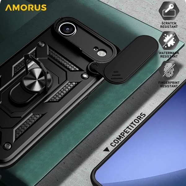 AMORUS Mobilskal till iPhone Air Med Kameralinsreglage - Grön Grön