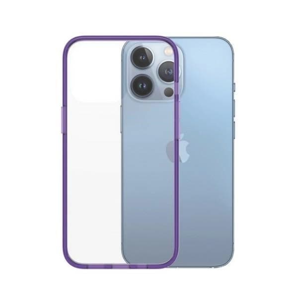 PanzerGlass Mobilskal till iPhone 13 Pro Antibacterial - Transparent/Lila Transparent