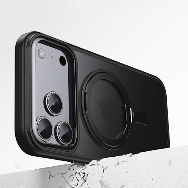 Tech-Protect Telefontaske til iPhone 17 Pro Max Magsafe Kickstand - Sort Svart