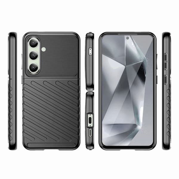 Mobilskal till Galaxy S24 FE Thunder Armored - Svart Black