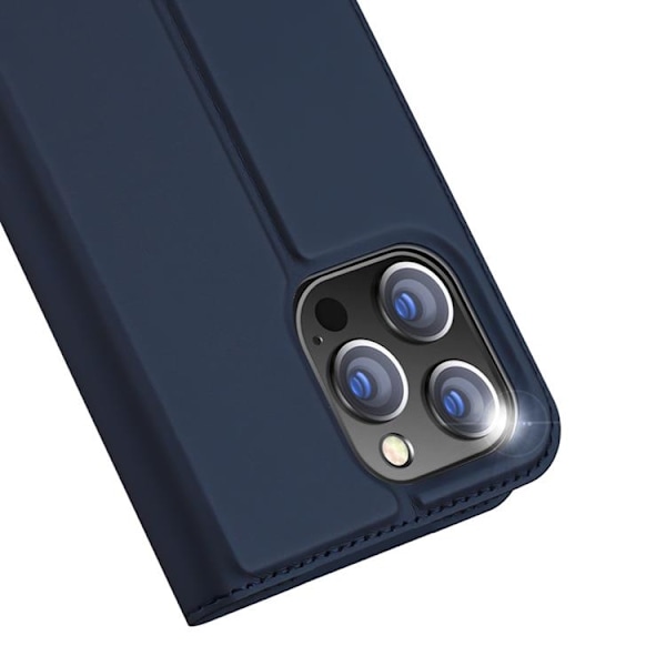 DUX DUCIS Skin Pro iPhone 15 Pro Max Plånboksfodral PU Läder - Blå Blå