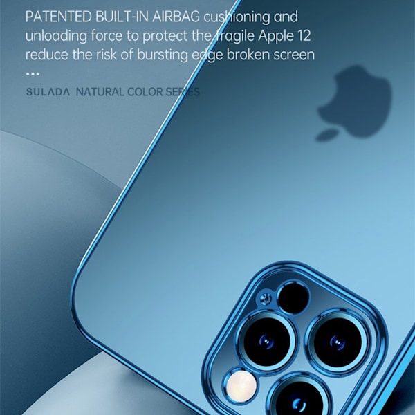 SULADA Mobilskal till iPhone 13 Drop-proof TPU Electroplating Svart