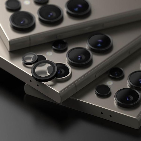 Ringke Galaxy S24 Ultra Kameralinsskydd Härdat glas - Svart