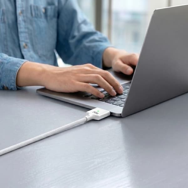 Tech-Protect Macbook-Kabel USB-C Till Magsafe 3 140w 2m Ultraboost - Vit Vit