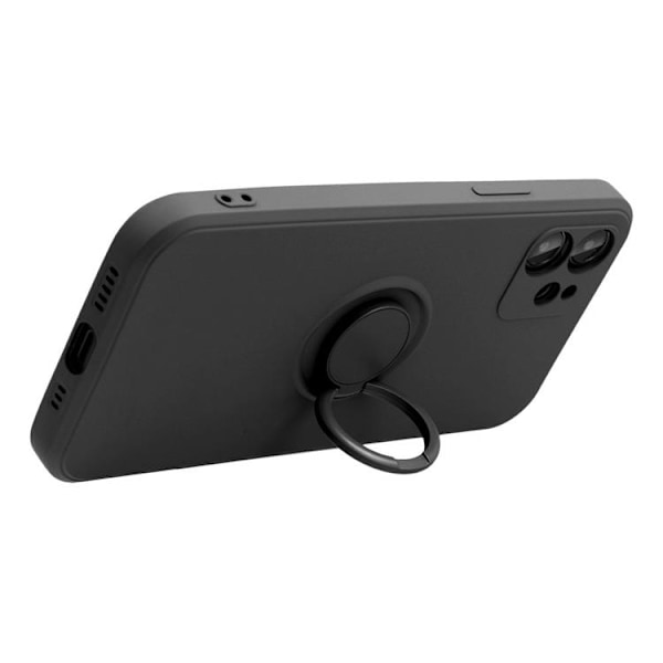Xiaomi Redmi 13C/Poco C65 Mobilskal Silikon Ring - Svart