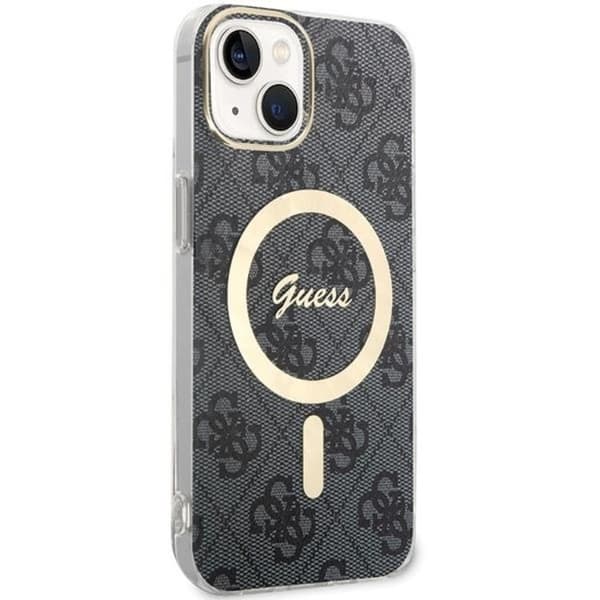 Guess iPhone 15 Mobilskal Magsafe IML 4G - Sort Black