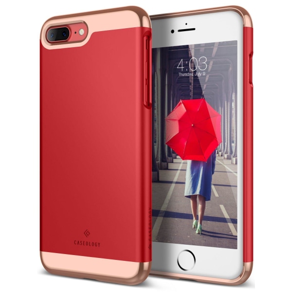 Caseology Savoy Taske til Apple iPhone 7 Plus - Rød Red
