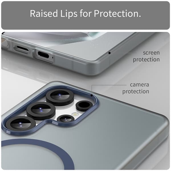 Mobilskal till Galaxy S25 Ultra MagSafe Slim Matte - Mörkblå Blå
