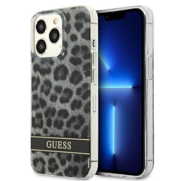 Guess Mobilskal till iPhone 13 Pro Leopard - Grå Grå