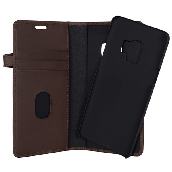 BUFFALO äkta läder Plånboksfodral Samsung Galaxy S9 - Brun Brun