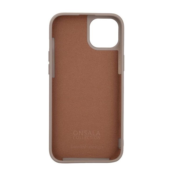 Onsala iPhone 15 Plus Mobilskal MagSafe Silikon - Sand