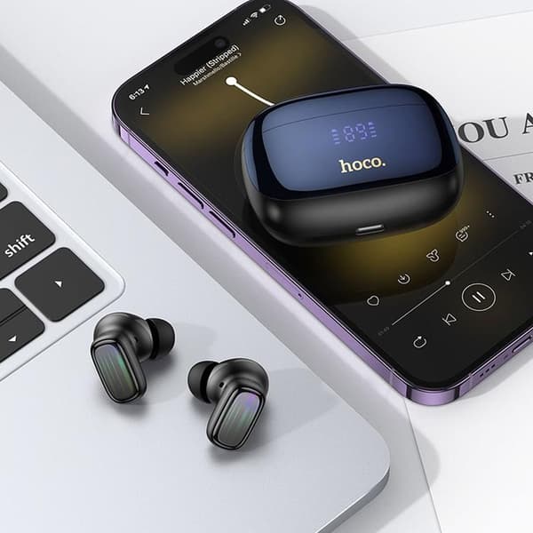 Hoco TWS In-Ear Hörlurar Bluetooth ANC ENC EQ20 - Svart Svart