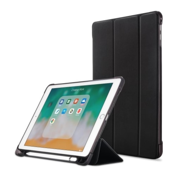 iPad 9.7 (2017/2018/Air/Air2) Fodral Tri-fold - Svart Svart