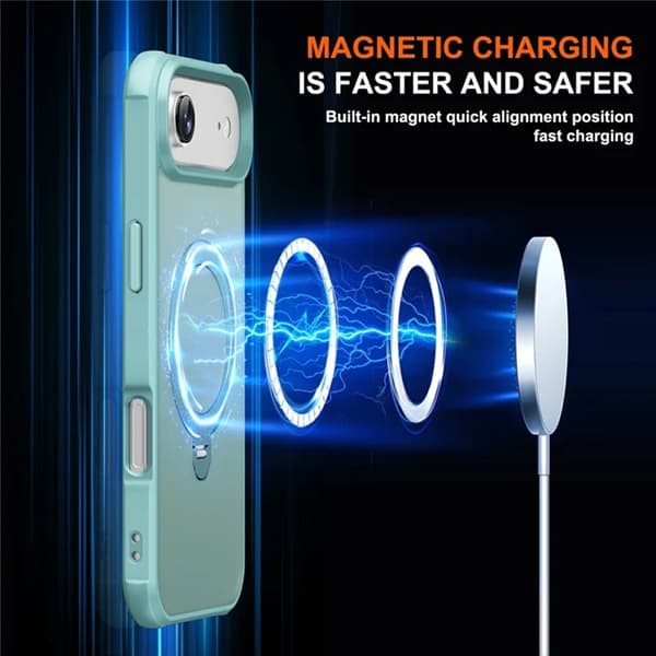 Mobilskal till iPhone Air MagSafe Kickstand TPU + PC - Blå Blå