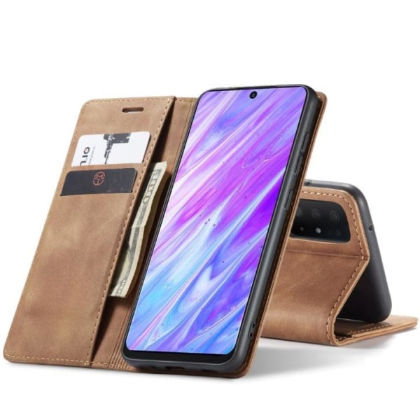 CASEME 013 Series Plånboksfodral till Samsung Galaxy S20 Ultra - Brun
