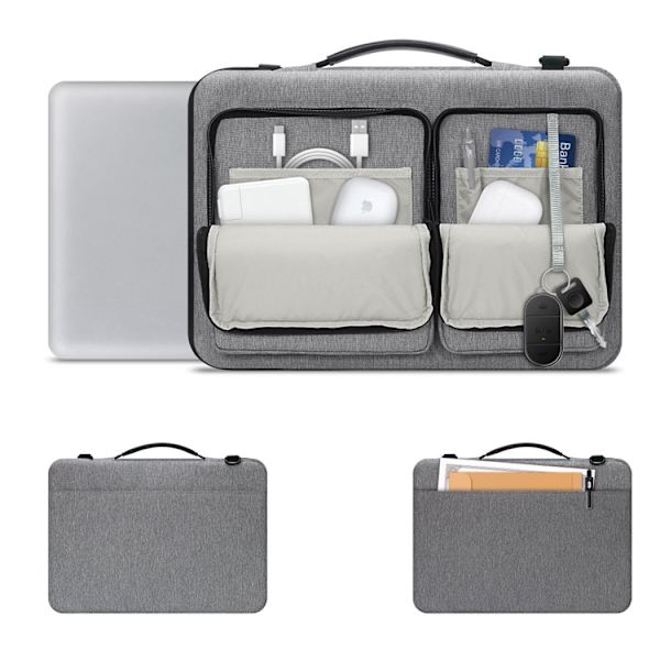 Tech-Protect Computertaske 13"-14" Defender - Crayon Grey Grå