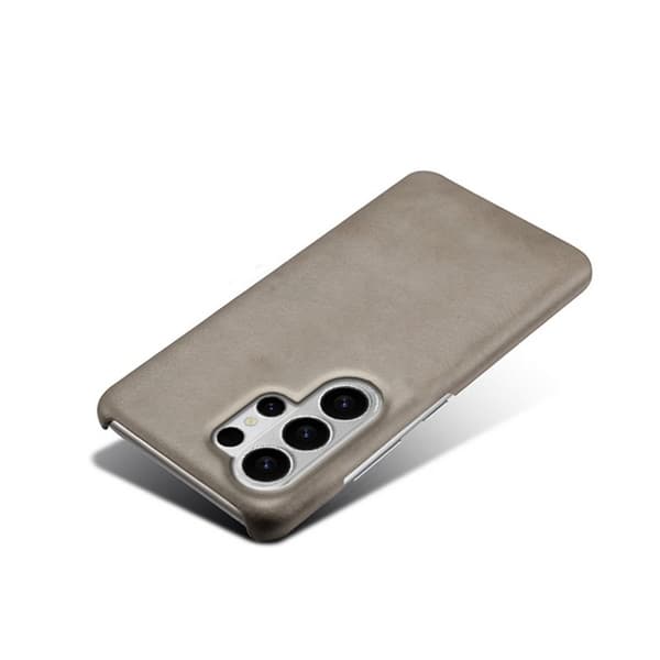 Samsung Galaxy S26 Ultra Skal PU Läder Hård PC Skydd - Grå