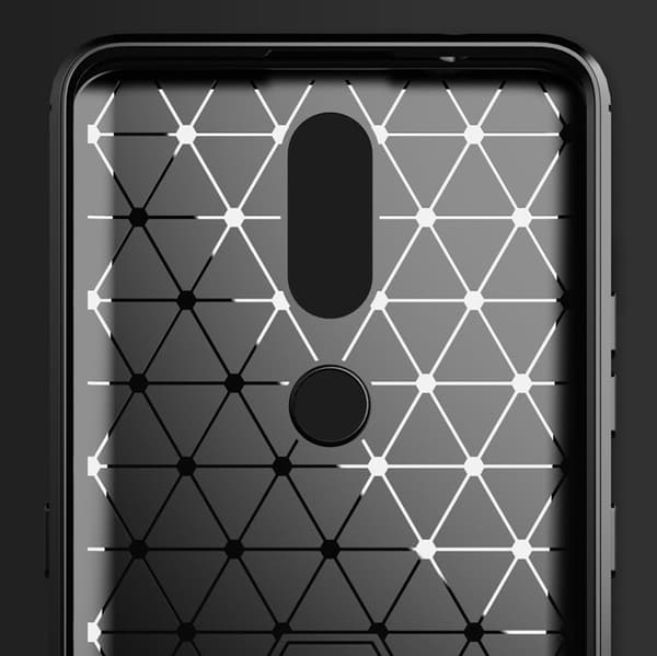 Nokia 2.4 Skal Carbon Flexible - Musta Black