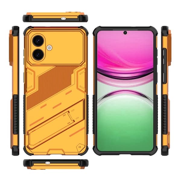 Mobilskal till Samsung Galaxy S26 Plus Plast Stötsäker Med Ställ - Orange