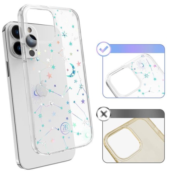 Kingxbar iPhone 13 Pro Cover Lucky Series - Gennemsigtig
