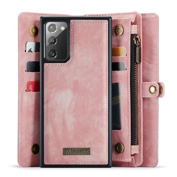 CASEME 008 Mobilskal för Samsung Galaxy Note20 - Rosa KonstLäder