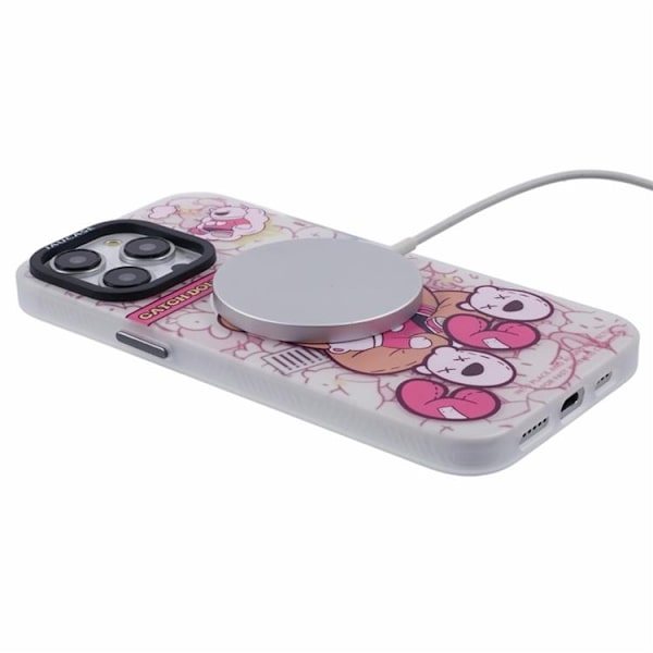 JAUCASE Mobilskal till iPhone 14 Pro Max MagSafe - Puppet Bear Vit