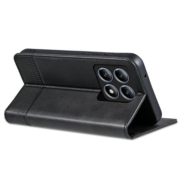 AZNS Xiaomi 14T Plånboksfodral Konstläder - Svart