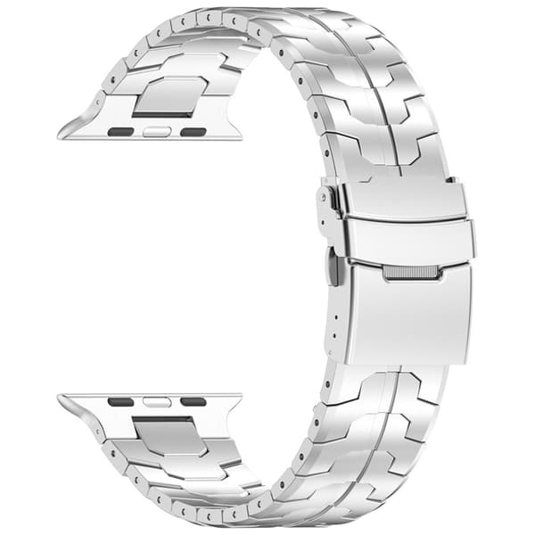 Apple Watch (38/40/41/42mm) Armband Titan Alloy - Silver Silver