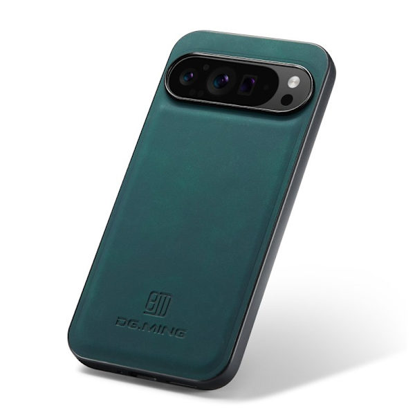 DG.MING Mobilskal till Google Pixel 10 Pro XL PU Läder Grön