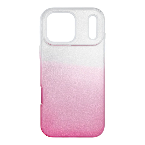 Mobilskal till iPhone 17 Pro Max Shining - Transparent/Rosa Transparent