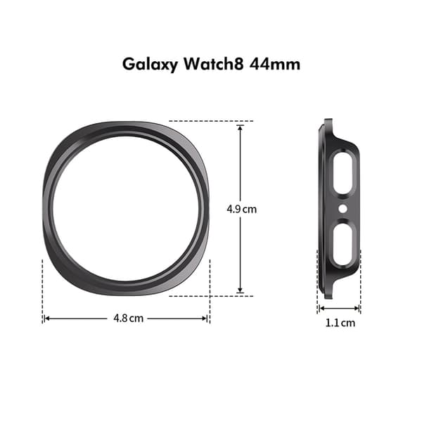 HAT PRINCE Mobilskal till Galaxy Watch 8 (44mm) Hård PC Grå