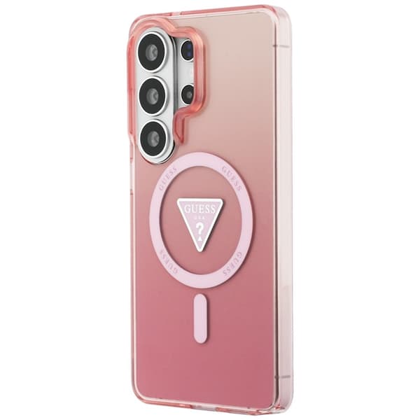 Guess Mobilskal För Galaxy S26 Ultra MagSafe IML Gradient Triangle - Rosa Rosa