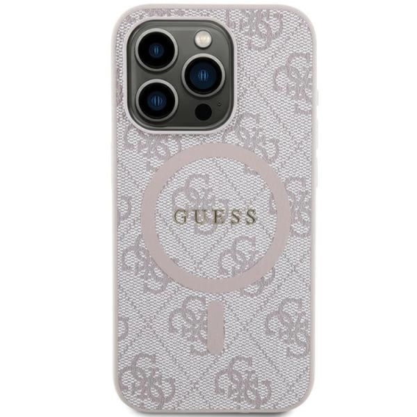 Guess iPhone 13/13 Pro matkapuhelimen suojakuori Magsafe 4G Collection - vaaleanpunainen