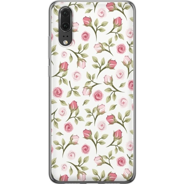 Mobilcover til Huawei P20 med Blomstret