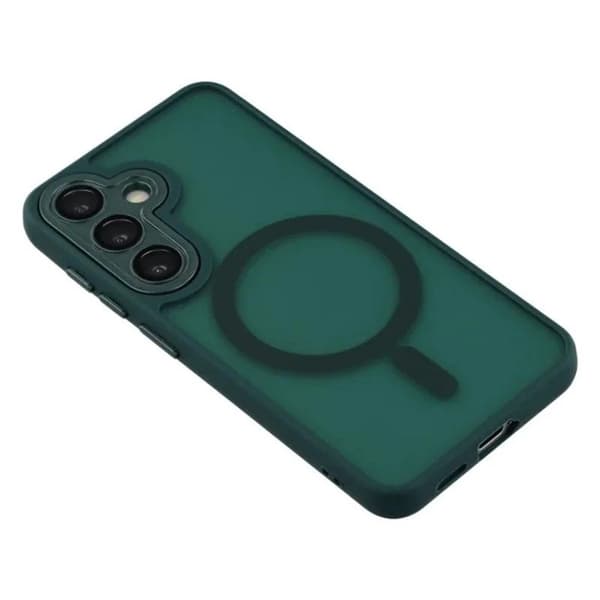 WANLONFENG Mobilskal för Samsung Galaxy S26 Plus Magnetiskt PC + TPU - Mörkgrön