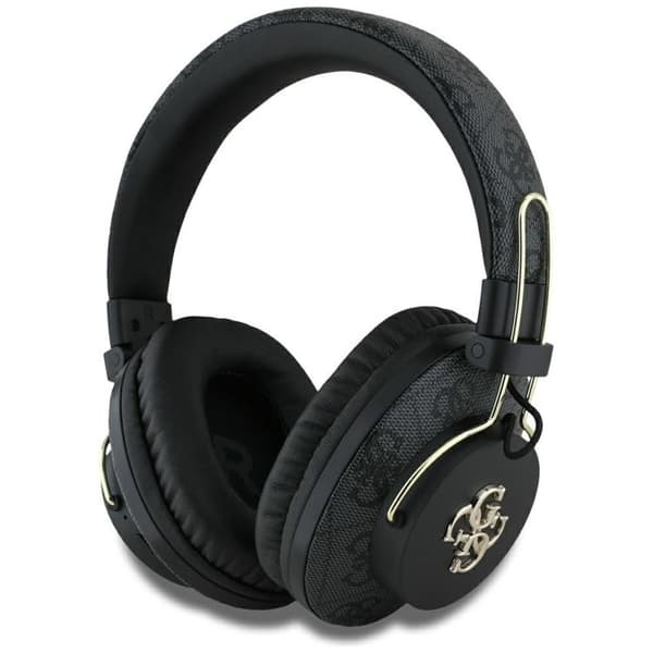 Guess Over-Ear Hörlurar Bluetooth ENC Metal 4G Logo - Svart
