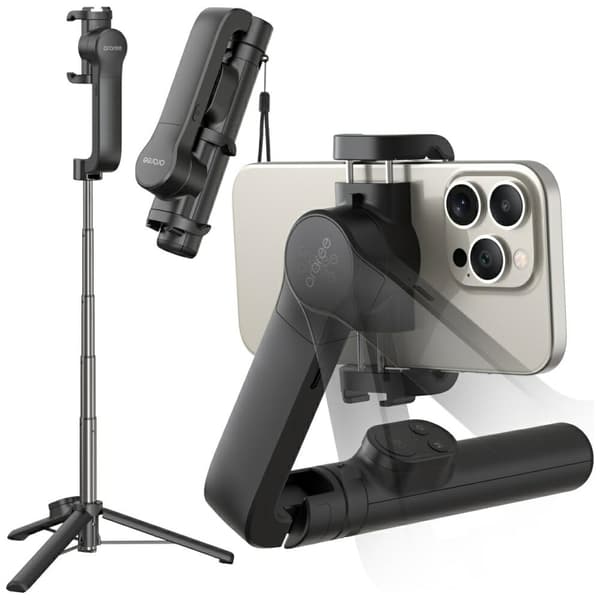 Araree Pod Gimbal 1X Selfiepinne med stativ – Svart