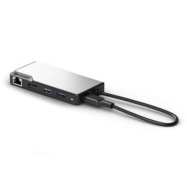 ALOGIC USB-C Fusion MAX 6-i-1-Hubb V2 HDMI, USB, Ethernet och PD – Rymdgrå