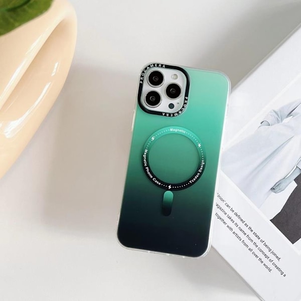 Mobilskal till iPhone 14 Pro Max Magsafe Gradient - Grön Grön