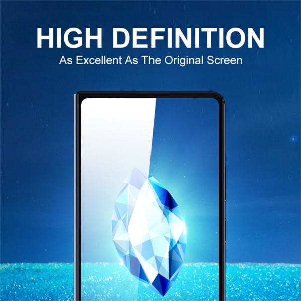 [2-PACK] Galaxy Z Fold 5 karkaistu lasi näytönsuoja - musta