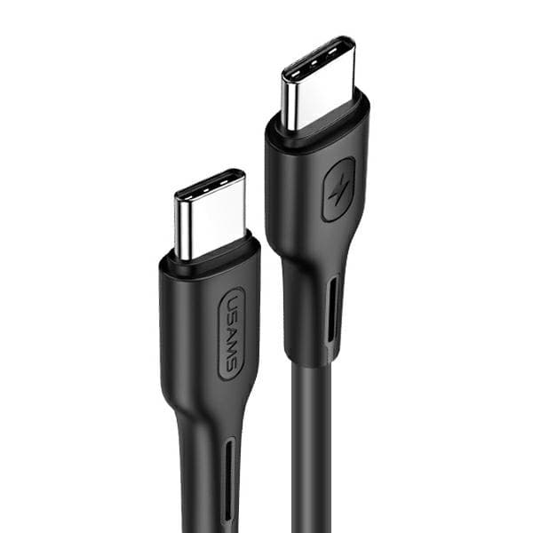 USAMS U43 USB-C/USB-C Kabel 100W PD 5A 1.2m SJ459USB01 - Sort