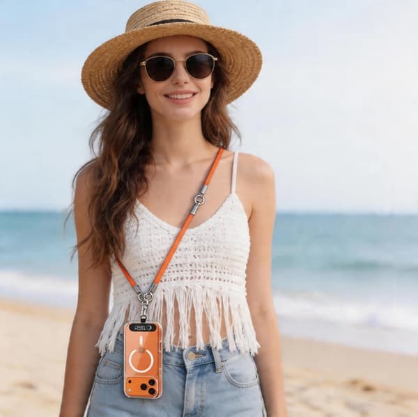 Tech-Protect Mobilrem Crossbody Och Wrist C10S - Orange/Titanium Orange