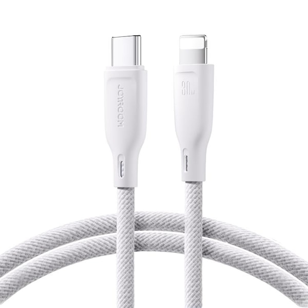 Joyroom USB-C till Lightning kabel 1m PD 30W - Vit