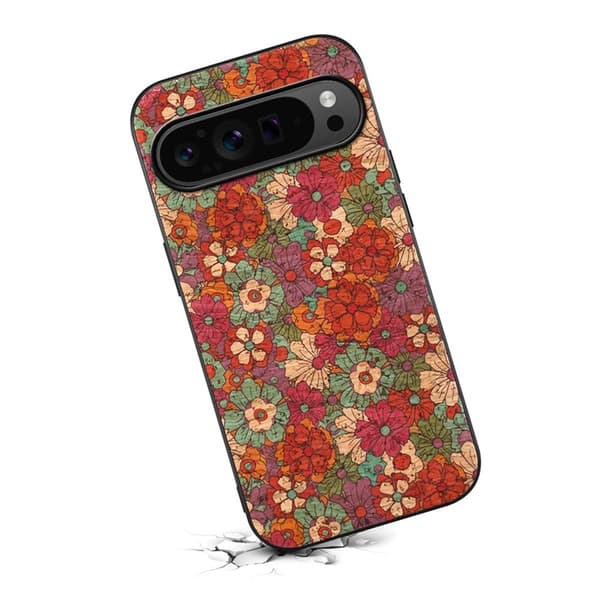 Mobilskal till Google Pixel 10/10 Pro Flower Print - Sommar/Röd Röd