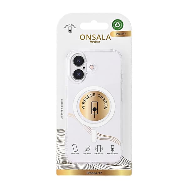 ONSALA Telefontaske til iPhone 17 MagSafe - Gennemsigtig Transparent