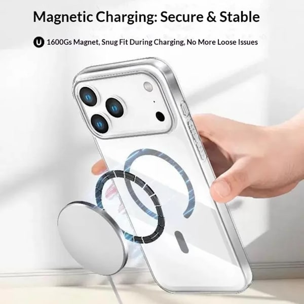 Mobilskal till iPhone 17 Pro MagSafe Compatible Protective - Vit Vit