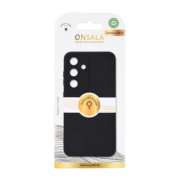 Onsala Mobilskal för Galaxy S26 Silikonkänsla - Svart Svart