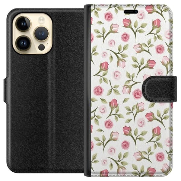 Plånboksfodral till Apple iPhone 14 Pro Max med Blommigt
