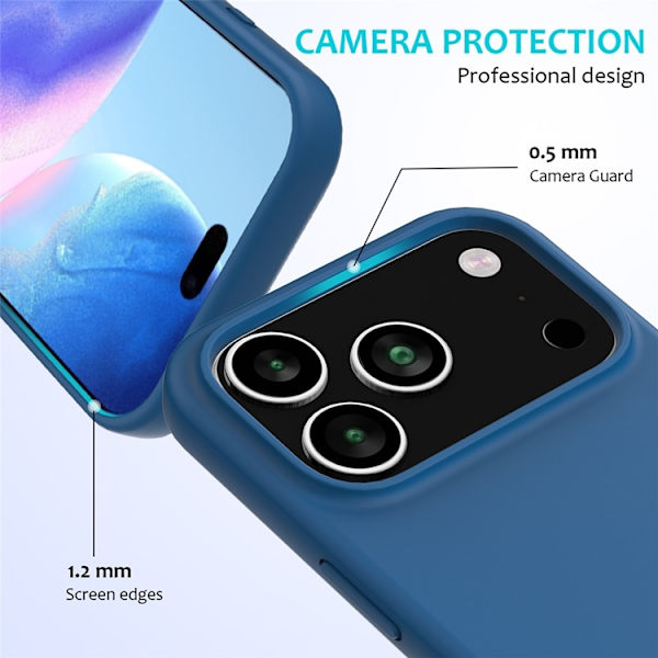 Mobilskal till iPhone 17 Pro Liquid Silikon - Blå Blå